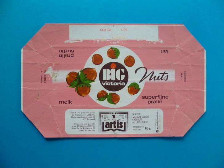 Chocolade Victoria chocolat emballage omslagen  Artis punt, Collections, Marques & Objets publicitaires, Utilisé, Emballage, Enlèvement ou Envoi