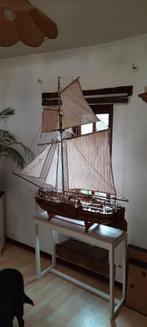 Zeer groot Nederlands kanonneerbootmodel van 144 cm, Ophalen, Zo goed als nieuw