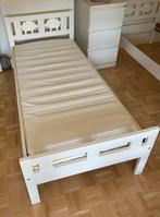 IKEA Kritter Peuterbed met lattenbodem, wit, 70x160 cm, Ophalen, Gebruikt, 70 tot 85 cm, 140 tot 160 cm