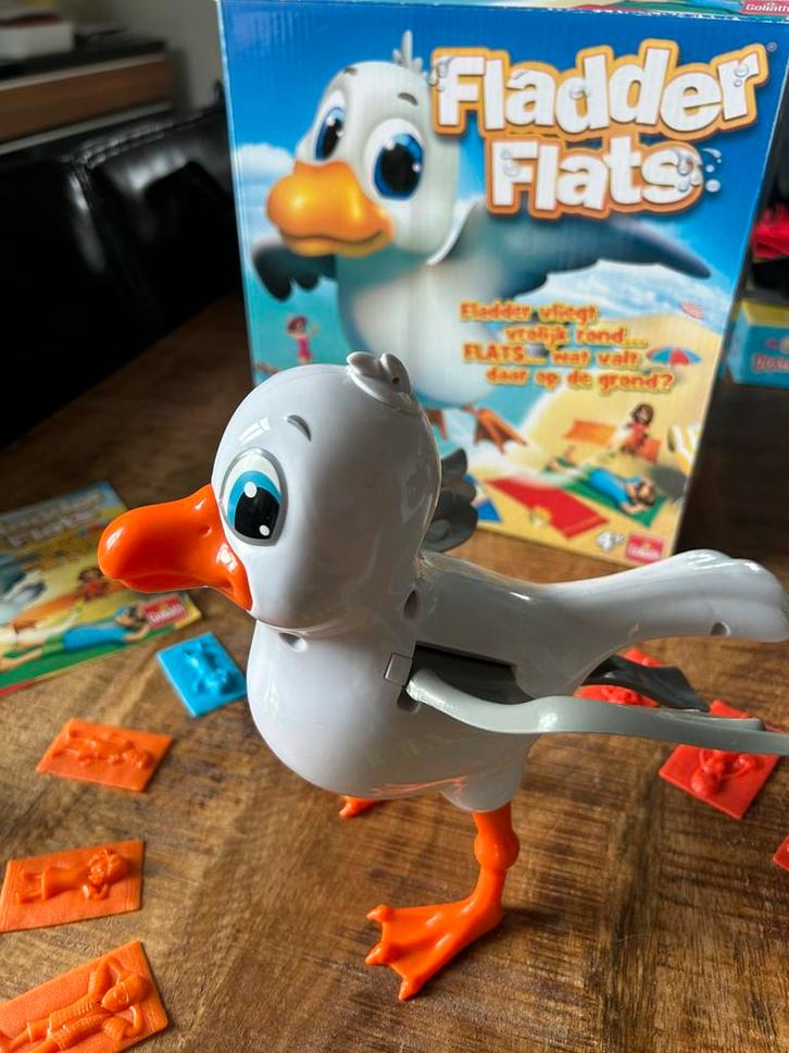 Gezelschapsspel Fladder Flats - als nieuw!, Hobby en Vrije tijd, Gezelschapsspellen | Overige, Zo goed als nieuw, Drie of vier spelers