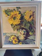 bloemenschilderij uit 1941 door Louis Leclercq, Ophalen