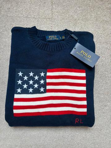 Polo Ralph Lauren trui USA vlag navy M nieuw met kaartje beschikbaar voor biedingen