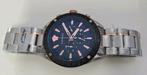 Montre versace quartz neuf hommes 250€, Ophalen, Staal, Staal, Polshorloge