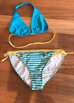 Polo Ralph Lauren, bikini blauw-wit geel afgebiesd, 14 jaar., Kinderen en Baby's, Meisje, UV-zwemkleding, Ophalen of Verzenden