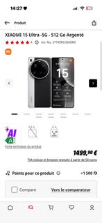 Xiaomi 15 Ultra – 512 Go – Silver Chrome, Telecommunicatie, Mobiele telefoons | Overige merken, Ophalen, Overige modellen, Zo goed als nieuw
