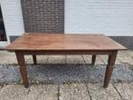 Vol houten tafel massief rustiek, Ophalen of Verzenden