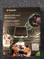 Verbatim Mediashare Wireless voor IOS en Android, Informatique & Logiciels, Lecteurs de carte mémoire, Comme neuf, Verbatim, Enlèvement ou Envoi