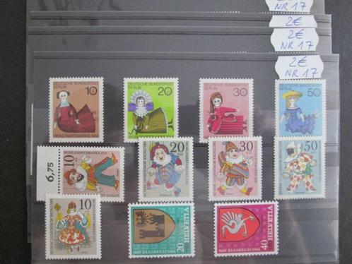 Lot 17 ongestempelde zegels Bundespost Berlin, Postzegels en Munten, Postzegels | Europa | Duitsland, Postfris, BRD, Ophalen