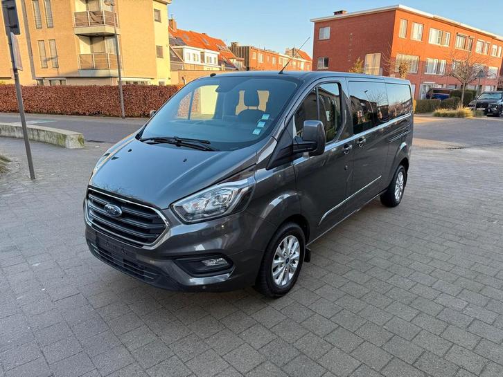FORD CUSTOM 20TDCI DUBBEL CABIN 2018 106000KM AC KEURING 5PL, Auto's, Bestelwagens en Lichte vracht, Particulier, ABS, Airbags