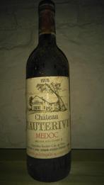 wijn - 1976 - chateau hauterive medoc, Verzamelen, Wijnen, Ophalen of Verzenden