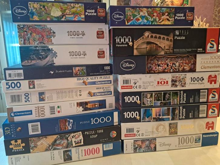 Puzzels deel 1., Hobby en Vrije tijd, Denksport en Puzzels, Zo goed als nieuw, Ophalen