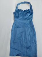 Satijnen jurk Karen Millen, Robe de cocktail, Comme neuf, Taille 38/40 (M), Bleu