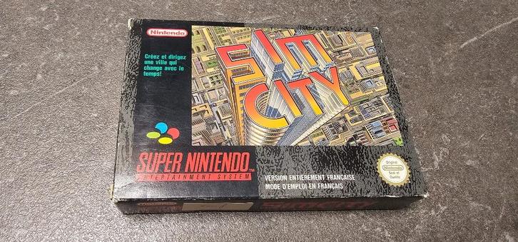 SNES Sim City in een doos, Games en Spelcomputers, Games | Nintendo Super NES, Gebruikt, Ophalen of Verzenden