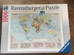 Puzzel Ravensburger 1000 stukjes Staatkundige wereldkaart, Ophalen of Verzenden, 500 t/m 1500 stukjes, Gebruikt, Legpuzzel