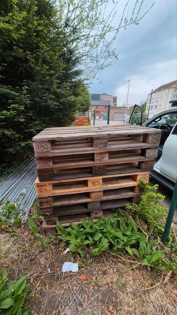 Europaletten ongeveer 15 stuks, Doe-het-zelf en Bouw, Hout en Planken, Ophalen, Zo goed als nieuw