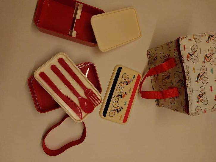 lunchtas + 2 lunchboxen, Diversen, Schoolbenodigdheden, Ophalen of Verzenden