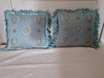 2 Royal Directoire Chateau kussens, Ophalen of Verzenden, Nieuw, Blauw, Vierkant