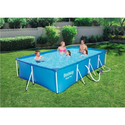 BESTWAY FAMILIEZWEMBAD STEEL PRO FRAME 4.0MX2.11MX81CM 5700L, Tuin en Terras, Zwembaden, Nieuw, Opzetzwembad, 80 tot 120 cm, 200 tot 400 cm