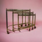 Set van 3 vintage nesting roltafeltjes / tables / barcart, Antiek en Kunst, Ophalen of Verzenden