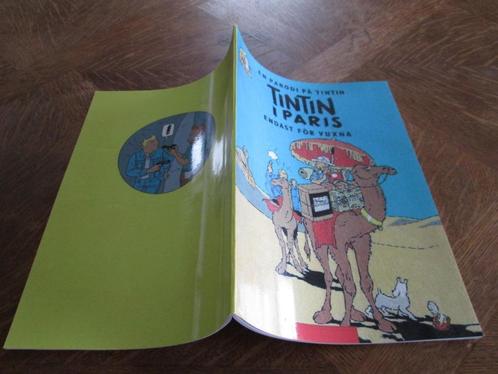 BD TINTIN/Kuifje parodie-pastiche: Tintin I Paris en suédois, Boeken, Stripverhalen, Ophalen of Verzenden