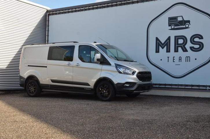 Ford Transit Custom-Dubbelcab-TRAIL-L2- Camera- 31990 All in, Auto's, Bestelwagens en Lichte vracht, Bedrijf, Te koop, ABS, Achteruitrijcamera