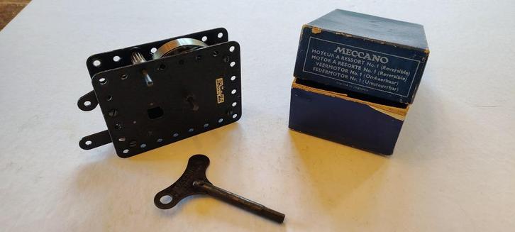 MECCANO VEERMOTOR N° 1 MET DOOS, Antiek en Kunst, Antiek | Speelgoed, Ophalen of Verzenden