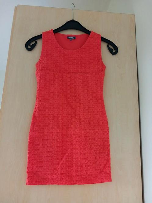 Oranje/rood kleedje Bel&bo maat 140, zeer goede staat, Kinderen en Baby's, Kinderkleding | Maat 140, Zo goed als nieuw, Meisje