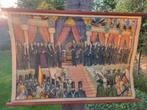 oude schoolplaat inhuldiging van koning Leopold I, Antiek en Kunst, Ophalen of Verzenden