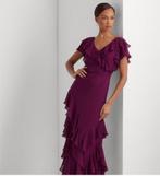 Avondkleed Ralph Lauren, Kleding | Dames, Galajurk, Paars, Maat 42/44 (L), Ophalen of Verzenden