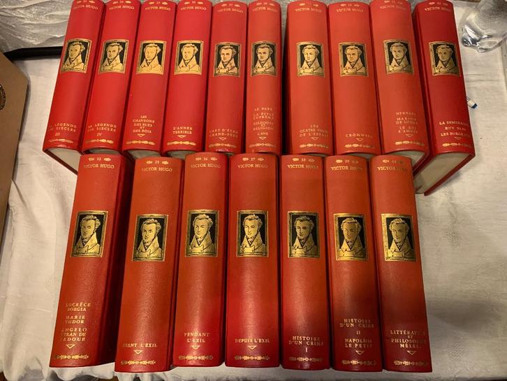 Victor Hugo , 40 boeken   (de Bonnot), Antiek en Kunst, Antiek | Boeken en Manuscripten, Ophalen