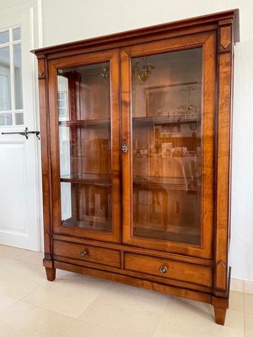 Vitrine, 25 à 50 cm, Cerisier, Comme neuf, 100 à 150 cm