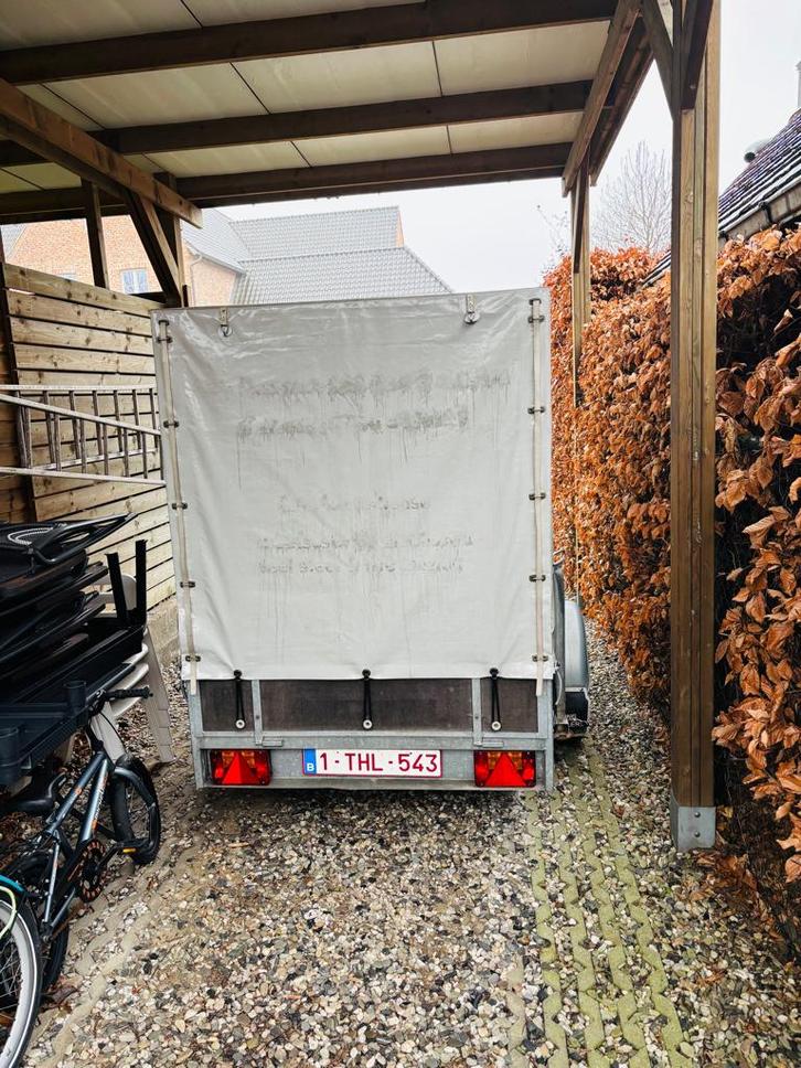 aanhanger met huif, Auto diversen, Aanhangers en Bagagewagens, Zo goed als nieuw, Ophalen