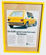 Oude reclameprint Volkswagen Golf, Ophalen of Verzenden, Zo goed als nieuw