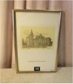 Mooi Oude Gravure 'La Chateau a Esneux' - Muller, Antiek en Kunst, Ophalen of Verzenden