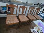 4 houten stoelen, Ophalen, Zo goed als nieuw