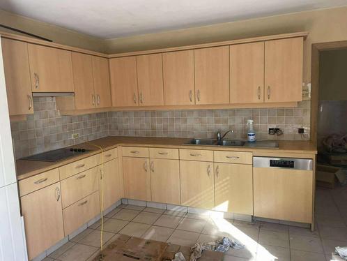L-vorm Keuken 3m x 2,15m, zelf of samen uit te breken, Huis en Inrichting, Keuken | Complete keukens, Gebruikt, Hoekkeuken, Crème
