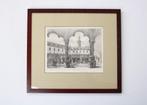 litho Handelsbeurs Antwerpen, 19de eeuw, Antiek en Kunst, Kunst | Etsen en Gravures, Ophalen of Verzenden