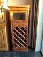 Wijnkast teak, Ophalen, Gebruikt, 15 tot 25 flessen, 75 cm of meer