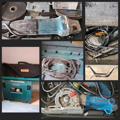 Makita invalzaag, kapmachine, etc.. volledige inboedel !!, Doe-het-zelf en Bouw, Gereedschap | Overige machines, Gebruikt, Ophalen