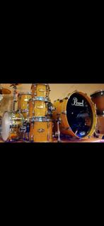 PEARL MASTERWORKS CUSTOM + snare + rack, Musique & Instruments, Batteries & Percussions, Enlèvement, Comme neuf, Pearl