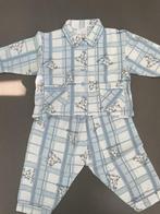 Blauw flanel pyjama maat 74, Kinderen en Baby's, Babykleding | Maat 74, Ophalen of Verzenden, Zo goed als nieuw, Jongetje, Nacht- of Onderkleding