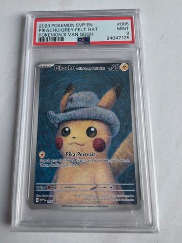 Pikachu Grey Felt Hat PSA9 te koop, Enlèvement