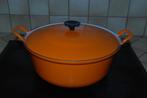 Le Creuset n32 gietijzeren oranje braadpan Zeer goede staat!, Huis en Inrichting, Keuken | Potten en Pannen, Ophalen, Gebruikt