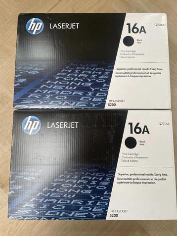 2 nieuwe toners HP Q7516A (HP 16A) HP 5200 serie NIEUWSTAAT beschikbaar voor biedingen