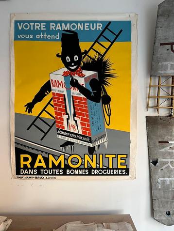 Affiche Ramonite - 1930’s - lithografie beschikbaar voor biedingen