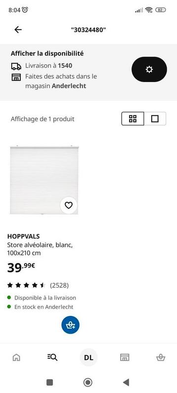 Ikea Hoppvals honingraatgordijn witte beschikbaar voor biedingen