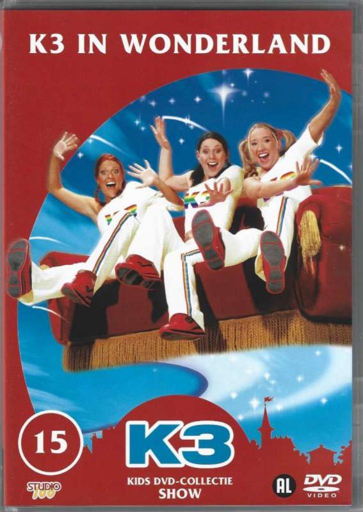 DVD K3 In Wonderland, Cd's en Dvd's, Dvd's | Muziek en Concerten, Zo goed als nieuw, Muziek en Concerten, Alle leeftijden, Ophalen of Verzenden