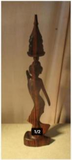 Mooi Houten Oosters Beeld - 48cm, Antiek en Kunst, Ophalen of Verzenden