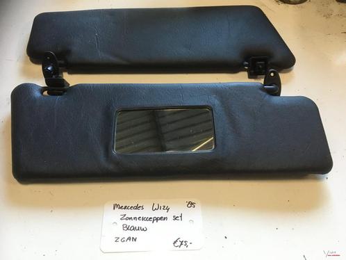 Mercedes w124 zonnekleppen set Blauw  zgan, Auto-onderdelen, Interieur en Bekleding, Gebruikt, Ophalen of Verzenden