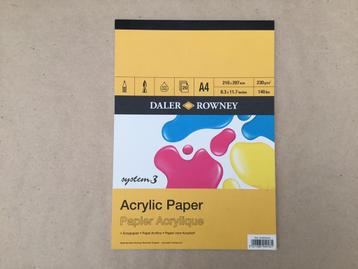 Daler Rowney system 3 acrylpapier beschikbaar voor biedingen